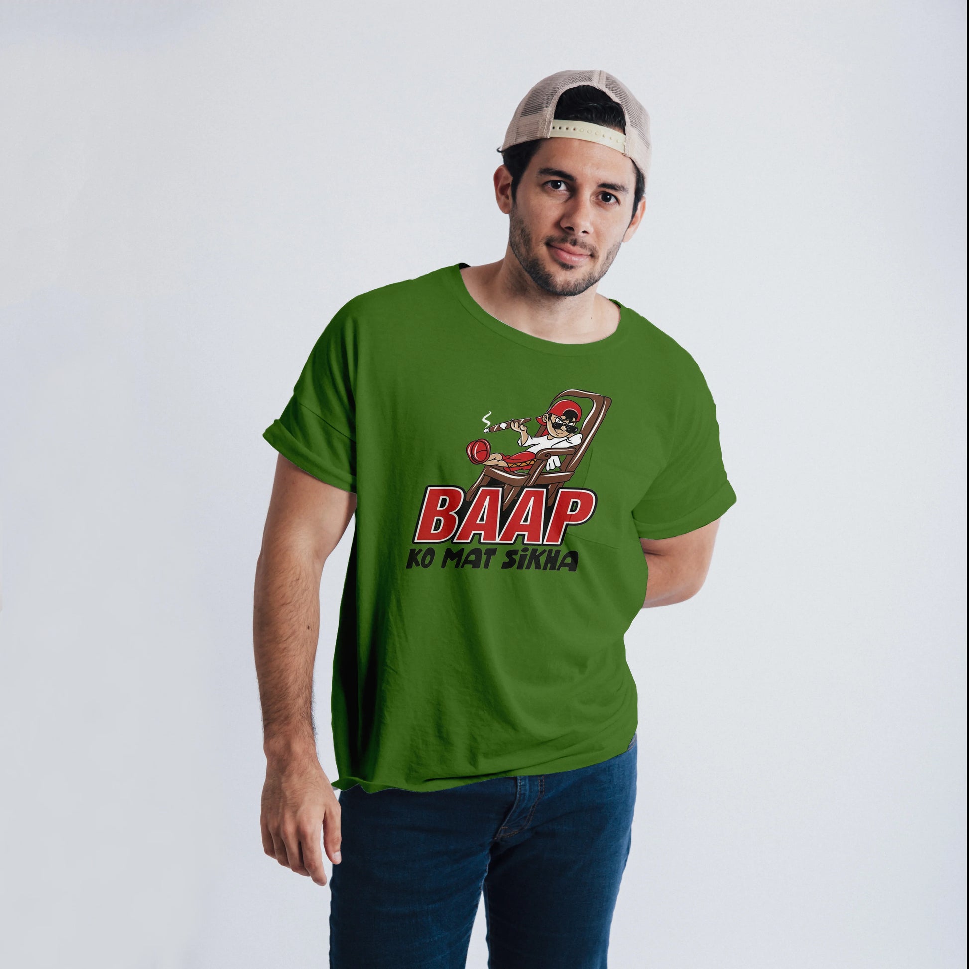 Baap Ko Mat Sikha T-Shirt - Desitee